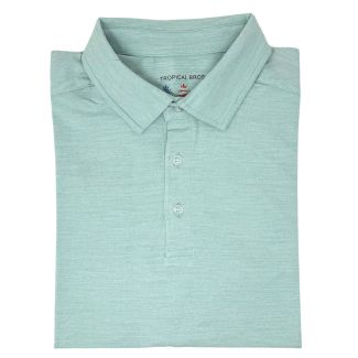 Heathered Aquamarine Shoreline Polo