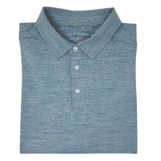Heathered Clubhouse Navy Polo