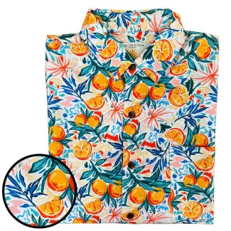 Florida Oranges Super Stretch Hawaiian Shirt