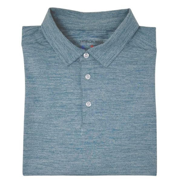 Heathered Clubhouse Navy Polo