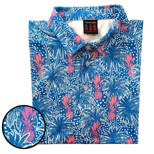 Pineapple Palms Everyday Polo