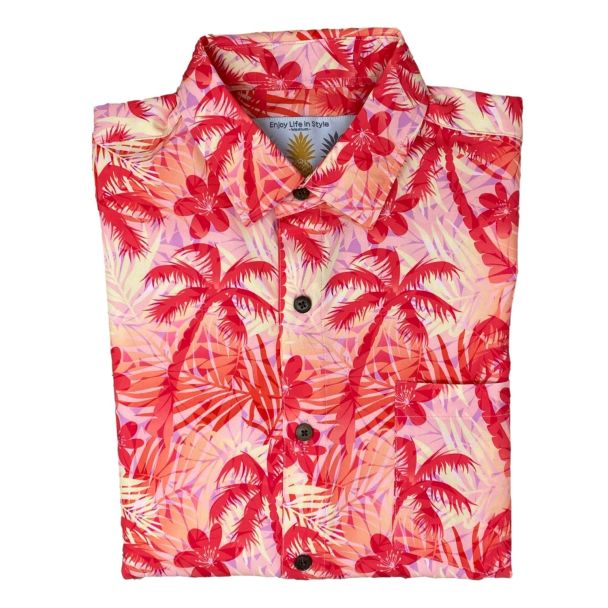 Fire Palms Super Stretch Hawaiian Shirt